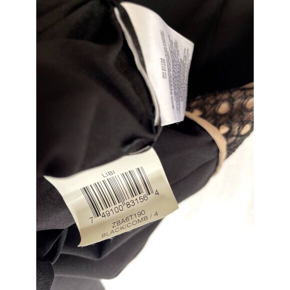 NWT BCBG Max Azria Libi Dress - Black / Nude Size 4 - Picture 9 of 9